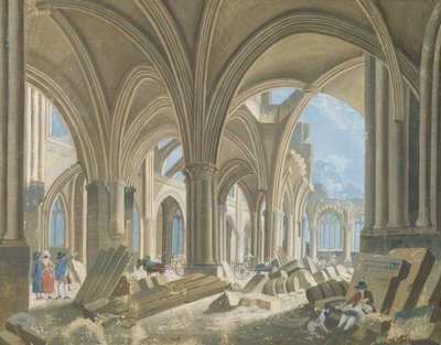 Sloop van de kerk van Saint-Jean-en-Greve, c.1800 door Pierre Antoine Demachy